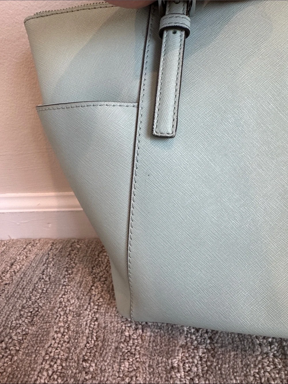Michael Kors Mint Green Saffiano Leather Tote